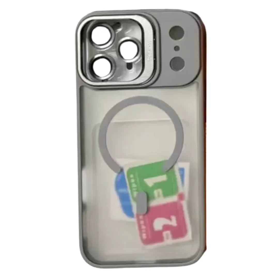 iPhone 18 Pro /iPhone 17 Pro MagSafe Smoke Camera Stand Case Gray (moq:25)